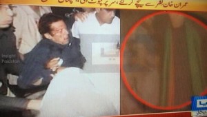 Imran Khan falls from lifter