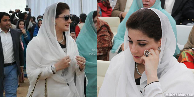 Maryam Nawaz Sharif at Metro Bus launch ceremony.